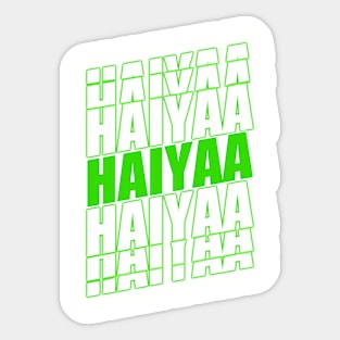 Haiyaa Logo - Dissapointment 6 Sticker